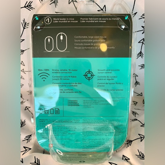 Logitech NWT Full Size Wireless Mouse - Picture 2 of 3